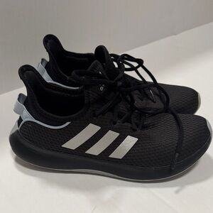 adidas Women’s Black Athletic Sneakers with Light Gray Accents